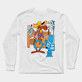 Cow boy Cartoon Long Sleeve T-Shirt